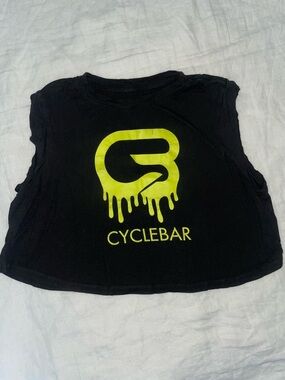 Crop Workout Tank Top CycleBar Branding Size S
